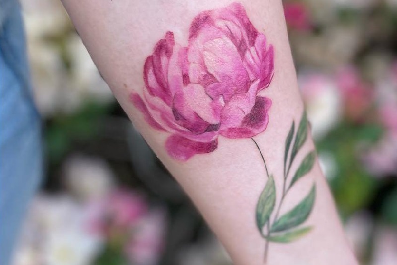 kwiatek tatuaż