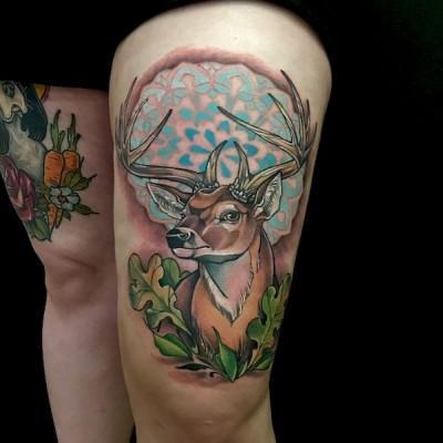 Tatuaż z jeleniem