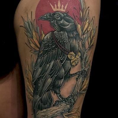 tatuaż z orłem